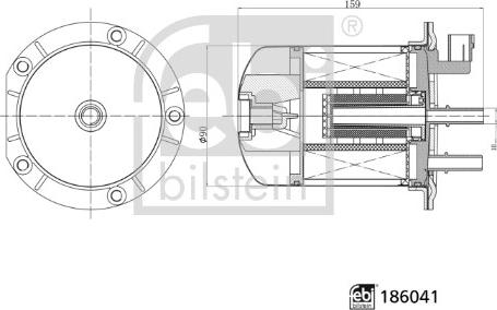 Febi Bilstein 186041 - Degvielas filtrs autodraugiem.lv