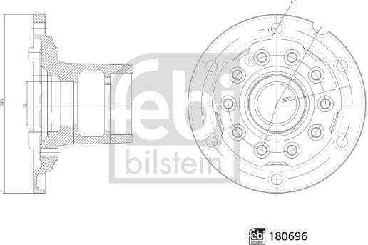 Febi Bilstein 180696 - Riteņa rumba autodraugiem.lv