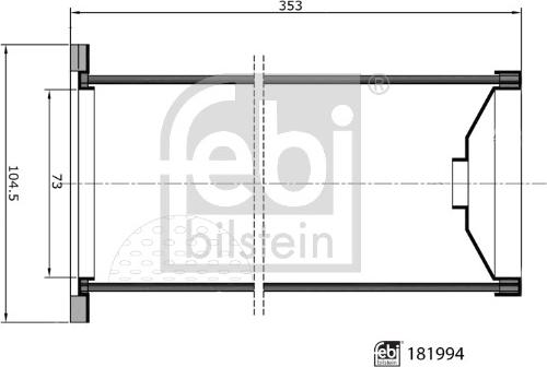 Febi Bilstein 181994 - Gaisa filtrs autodraugiem.lv