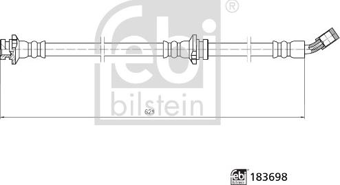 Febi Bilstein 183698 - Bremžu šļūtene autodraugiem.lv