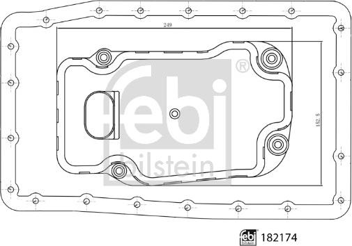 Febi Bilstein 182174 - Hidrofiltrs, Automātiskā pārnesumkārba autodraugiem.lv