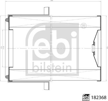 Febi Bilstein 182368 - Gaisa filtrs autodraugiem.lv