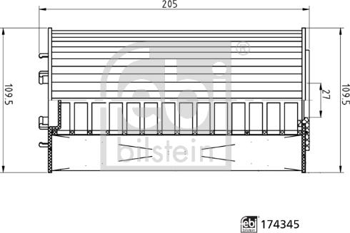 Febi Bilstein 174345 - Eļļas filtrs autodraugiem.lv