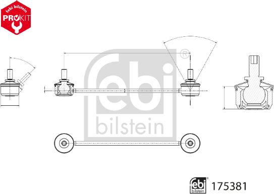 Febi Bilstein 175381 - Stiepnis / Atsaite, Stabilizators autodraugiem.lv