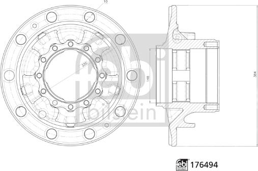 Febi Bilstein 176494 - Riteņa rumba autodraugiem.lv