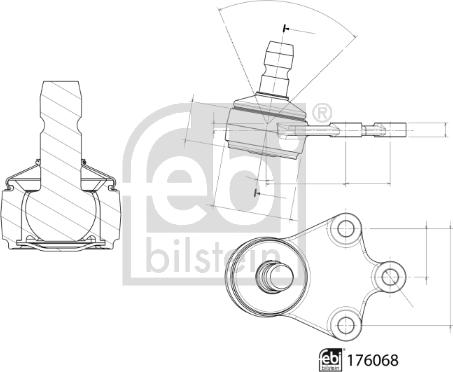 Febi Bilstein 176068 - Balst / Virzošais šarnīrs autodraugiem.lv