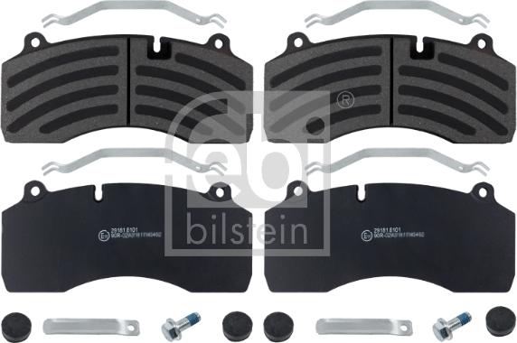 Febi Bilstein 171245 - Bremžu uzliku kompl., Disku bremzes autodraugiem.lv