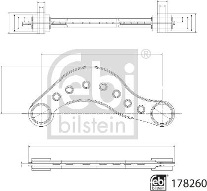 Febi Bilstein 178260 - Neatkarīgās balstiekārtas svira, Riteņa piekare autodraugiem.lv