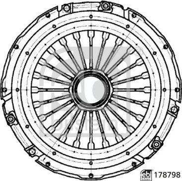 Febi Bilstein 178798 - Sajūga piespiedējdisks autodraugiem.lv