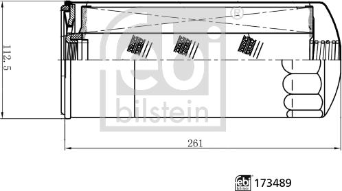 Febi Bilstein 173489 - Eļļas filtrs autodraugiem.lv