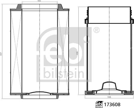 Febi Bilstein 173608 - Gaisa filtra komplekts autodraugiem.lv