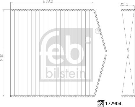 Febi Bilstein 172904 - Filtrs, Salona telpas gaiss autodraugiem.lv