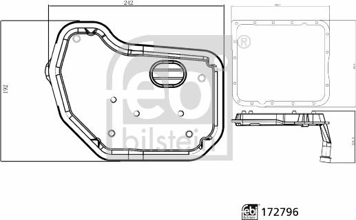 Febi Bilstein 172796 - Hidrofiltrs, Automātiskā pārnesumkārba autodraugiem.lv