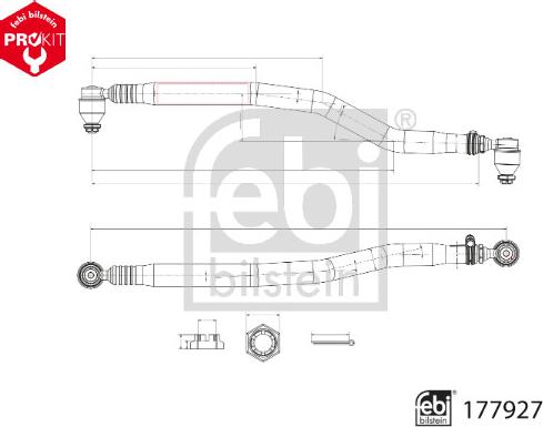 Febi Bilstein 177927 - Stūres šķērsstiepnis autodraugiem.lv