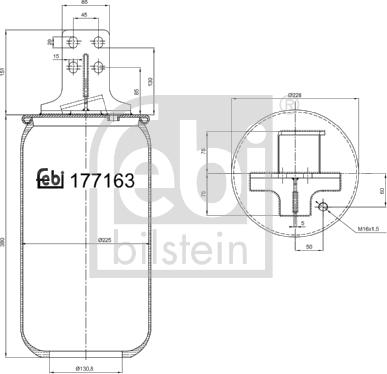 Febi Bilstein 177163 - Pneimoatsperes spilvens, Pneimopiekare autodraugiem.lv