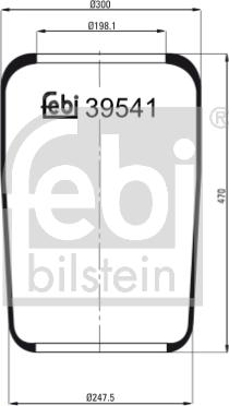 Febi Bilstein 39541 - Pneimoatsperes spilvens, Pneimopiekare autodraugiem.lv