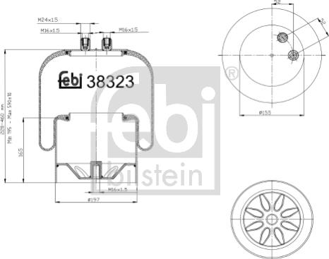 Febi Bilstein 38323 - Pneimoatsperes spilvens, Pneimopiekare autodraugiem.lv