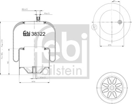 Febi Bilstein 38322 - Pneimoatsperes spilvens, Pneimopiekare autodraugiem.lv