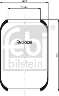 Febi Bilstein 20928 - Pneimoatsperes spilvens, Pneimopiekare autodraugiem.lv