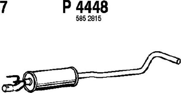 Fenno P4448 - Vidējais izpl. gāzu trokšņa slāpētājs autodraugiem.lv