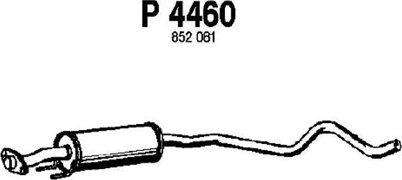 Fenno P4460 - Vidējais izpl. gāzu trokšņa slāpētājs autodraugiem.lv