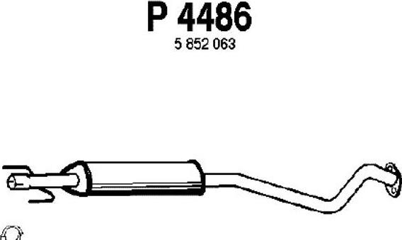 Fenno P4486 - Vidējais izpl. gāzu trokšņa slāpētājs autodraugiem.lv