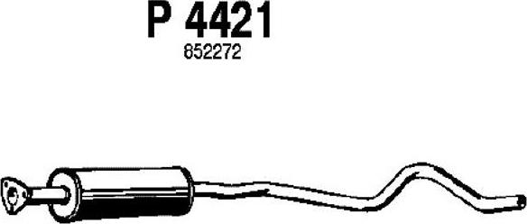 Fenno P4421 - Vidējais izpl. gāzu trokšņa slāpētājs autodraugiem.lv