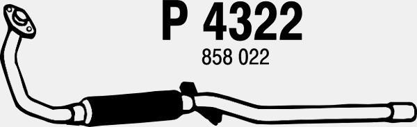 Fenno P4322 - Izplūdes caurule autodraugiem.lv