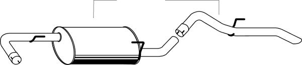 Fenno P4298 - Izplūdes gāzu trokšņa slāpētājs (pēdējais) autodraugiem.lv