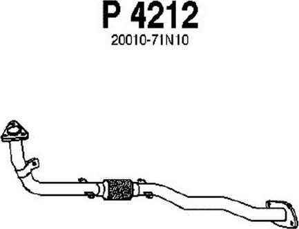 Fenno P4212 - Izplūdes caurule autodraugiem.lv