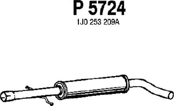 Fenno P5724 - Vidējais izpl. gāzu trokšņa slāpētājs autodraugiem.lv
