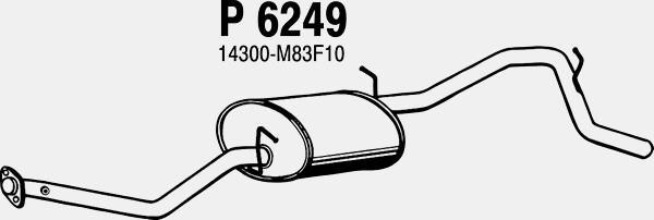 Fenno P6249 - Izplūdes gāzu trokšņa slāpētājs (pēdējais) autodraugiem.lv