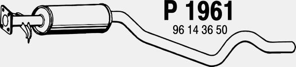 Fenno P1961 - Vidējais izpl. gāzu trokšņa slāpētājs autodraugiem.lv