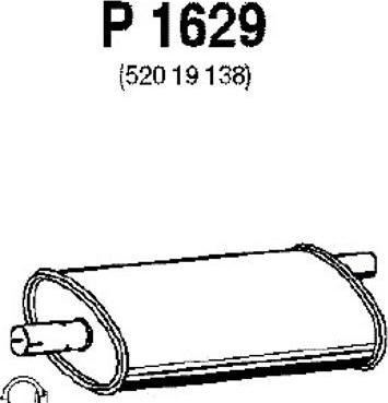 Fenno P1629 - Vidējais izpl. gāzu trokšņa slāpētājs autodraugiem.lv