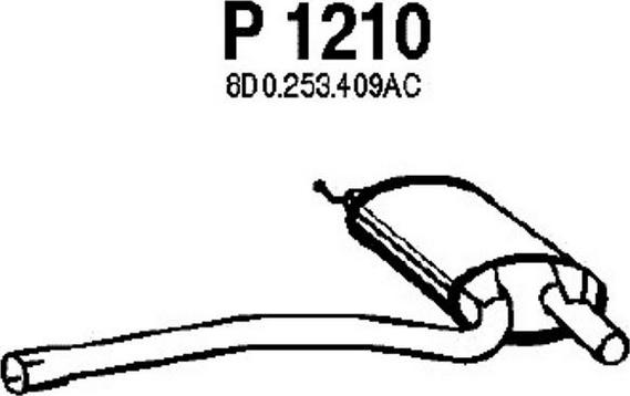 Fenno P1210 - Vidējais izpl. gāzu trokšņa slāpētājs autodraugiem.lv