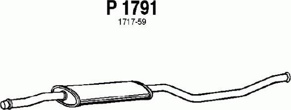 Fenno P1791 - Vidējais izpl. gāzu trokšņa slāpētājs autodraugiem.lv