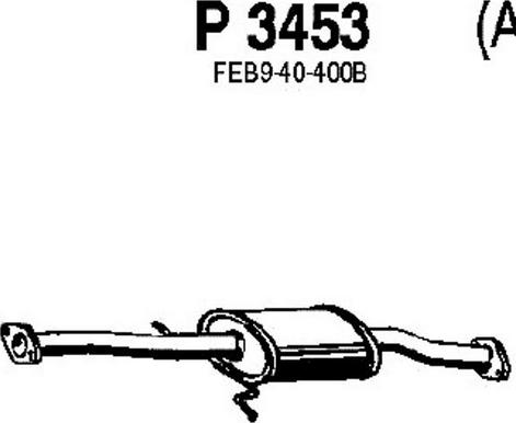 Fenno P3453 - Vidējais izpl. gāzu trokšņa slāpētājs autodraugiem.lv
