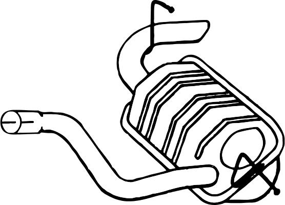 Fenno P3754 - Izplūdes gāzu trokšņa slāpētājs (pēdējais) autodraugiem.lv