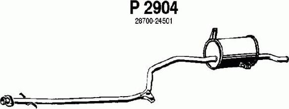 Fenno P2904 - Izplūdes gāzu trokšņa slāpētājs (pēdējais) autodraugiem.lv