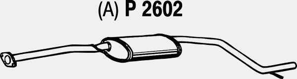 Fenno P2602 - Vidējais izpl. gāzu trokšņa slāpētājs autodraugiem.lv
