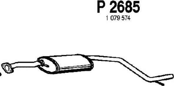 Fenno P2685 - Vidējais izpl. gāzu trokšņa slāpētājs autodraugiem.lv