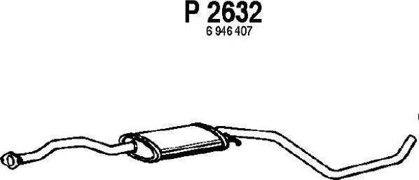 Fenno P2632 - Vidējais izpl. gāzu trokšņa slāpētājs autodraugiem.lv