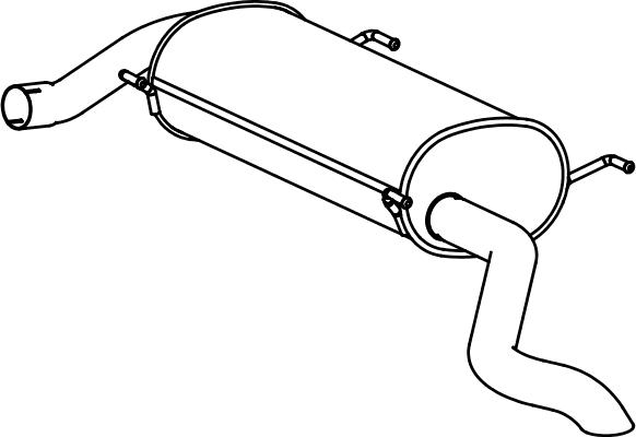 Fenno P2253 - Vidējais izpl. gāzu trokšņa slāpētājs autodraugiem.lv