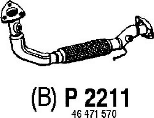 Fenno P2211 - Izplūdes caurule autodraugiem.lv