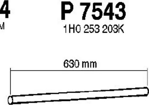 Fenno P7543 - Izplūdes caurule autodraugiem.lv