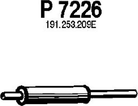 Fenno P7226 - Vidējais izpl. gāzu trokšņa slāpētājs autodraugiem.lv
