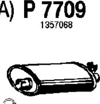 Fenno P7709 - Izplūdes gāzu trokšņa slāpētājs (pēdējais) autodraugiem.lv