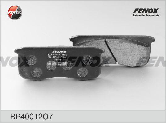 Fenox BP40012O7 - Bremžu uzliku kompl., Disku bremzes autodraugiem.lv