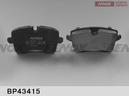 Fenox BP43415 - Bremžu uzliku kompl., Disku bremzes autodraugiem.lv