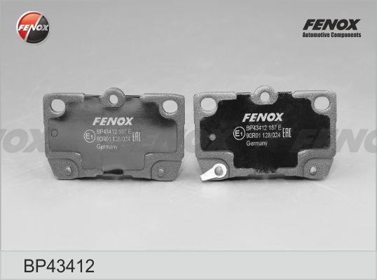 Fenox BP43412 - Bremžu uzliku kompl., Disku bremzes autodraugiem.lv